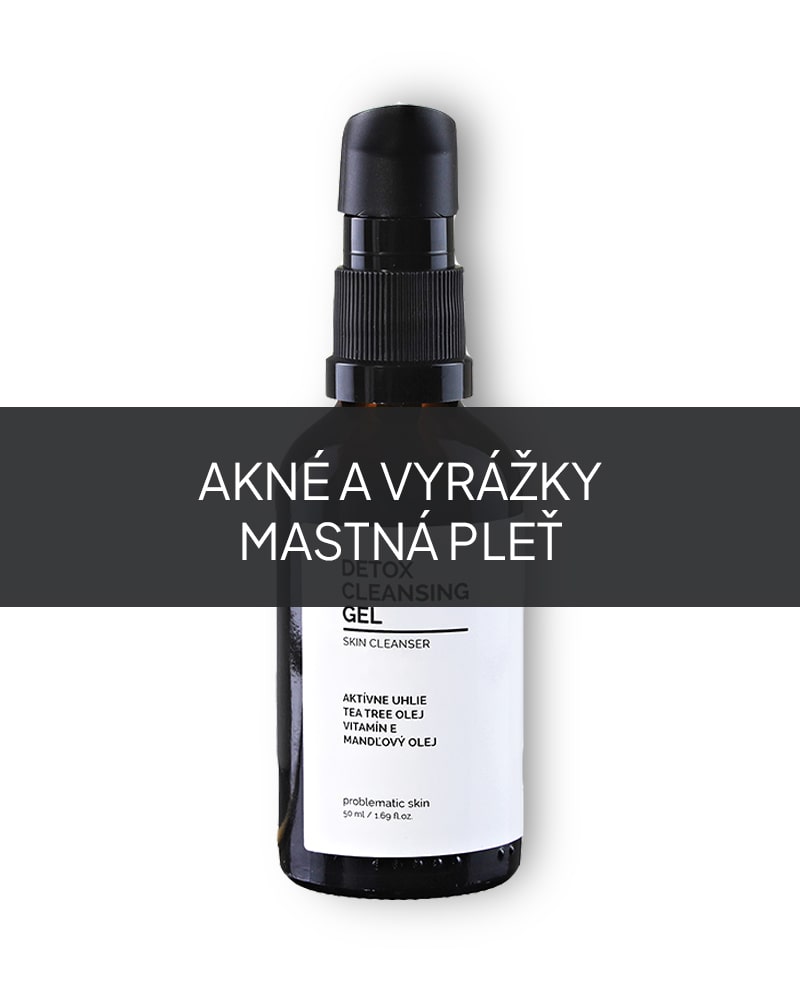 Prírodný čistiaci gél Detox Cleansing Gel na akné a mastnú pleť